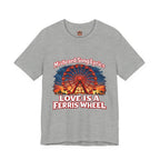 Love is a Ferris Wheel T-Shirt — Misheard Lyrics Tee Love is a Battlefield by Pat Benatar