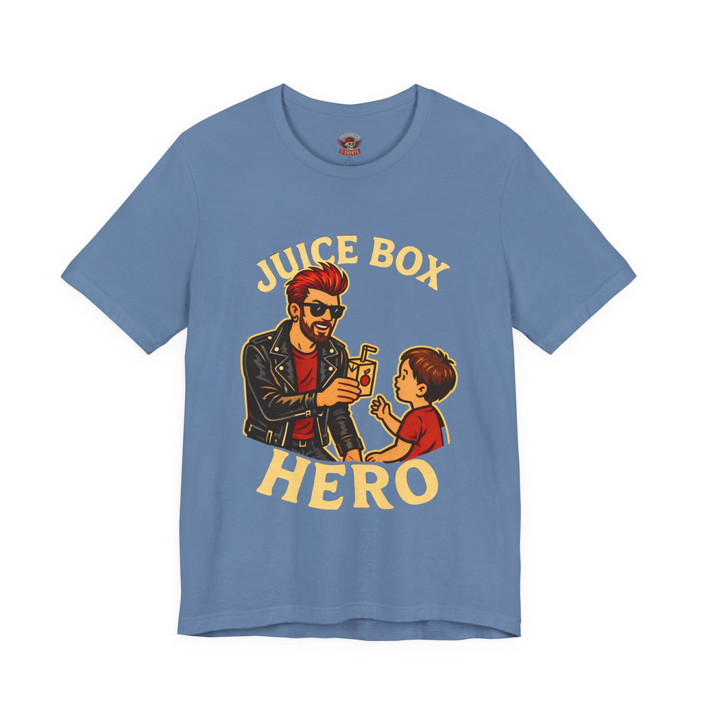 Funny Dad T-Shirt — "Dad Is a Rock Star" Juicebox Dad Tee