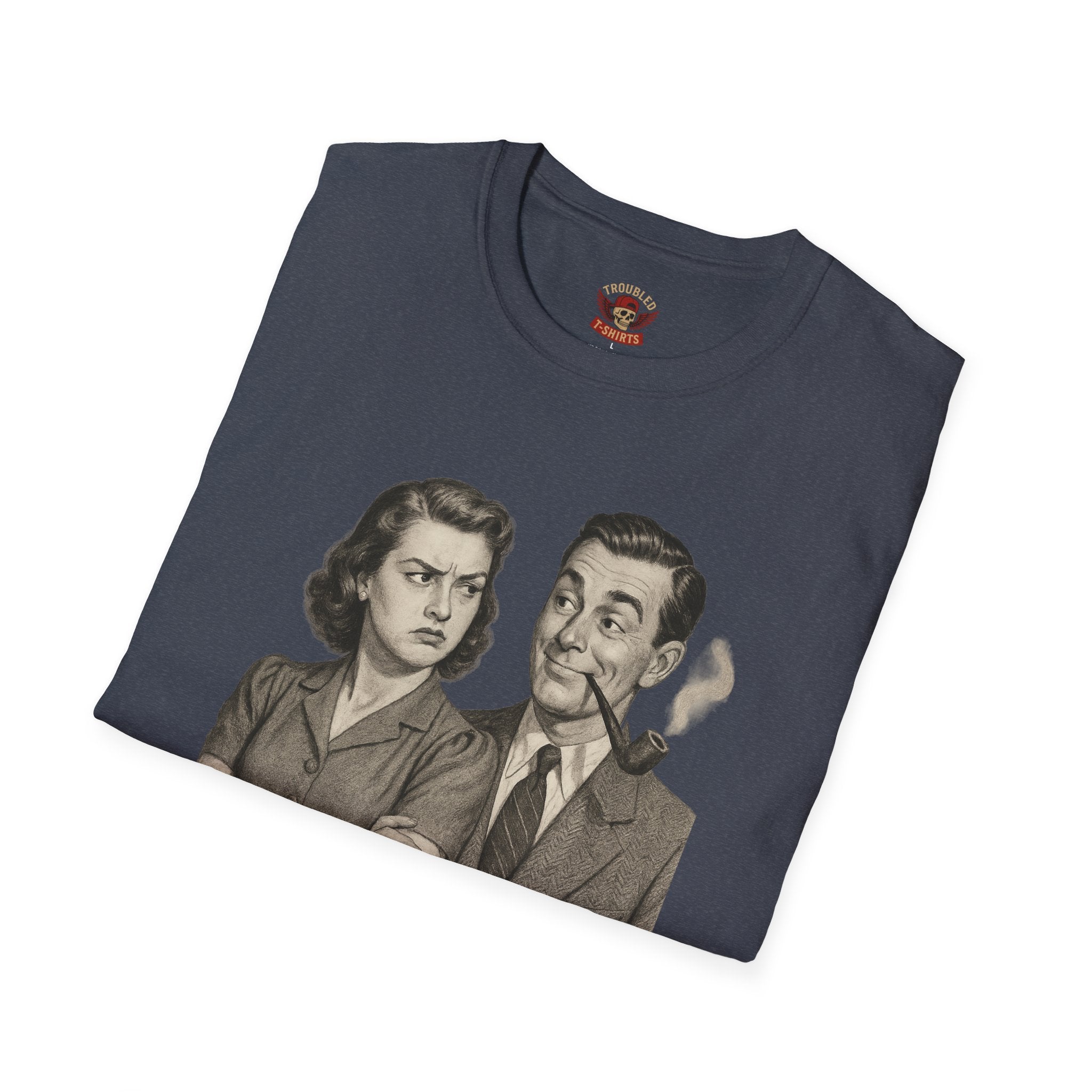 Vintage Couple T‑Shirt — "Can You Just Hug Me Normal?" Retro Humor Tee