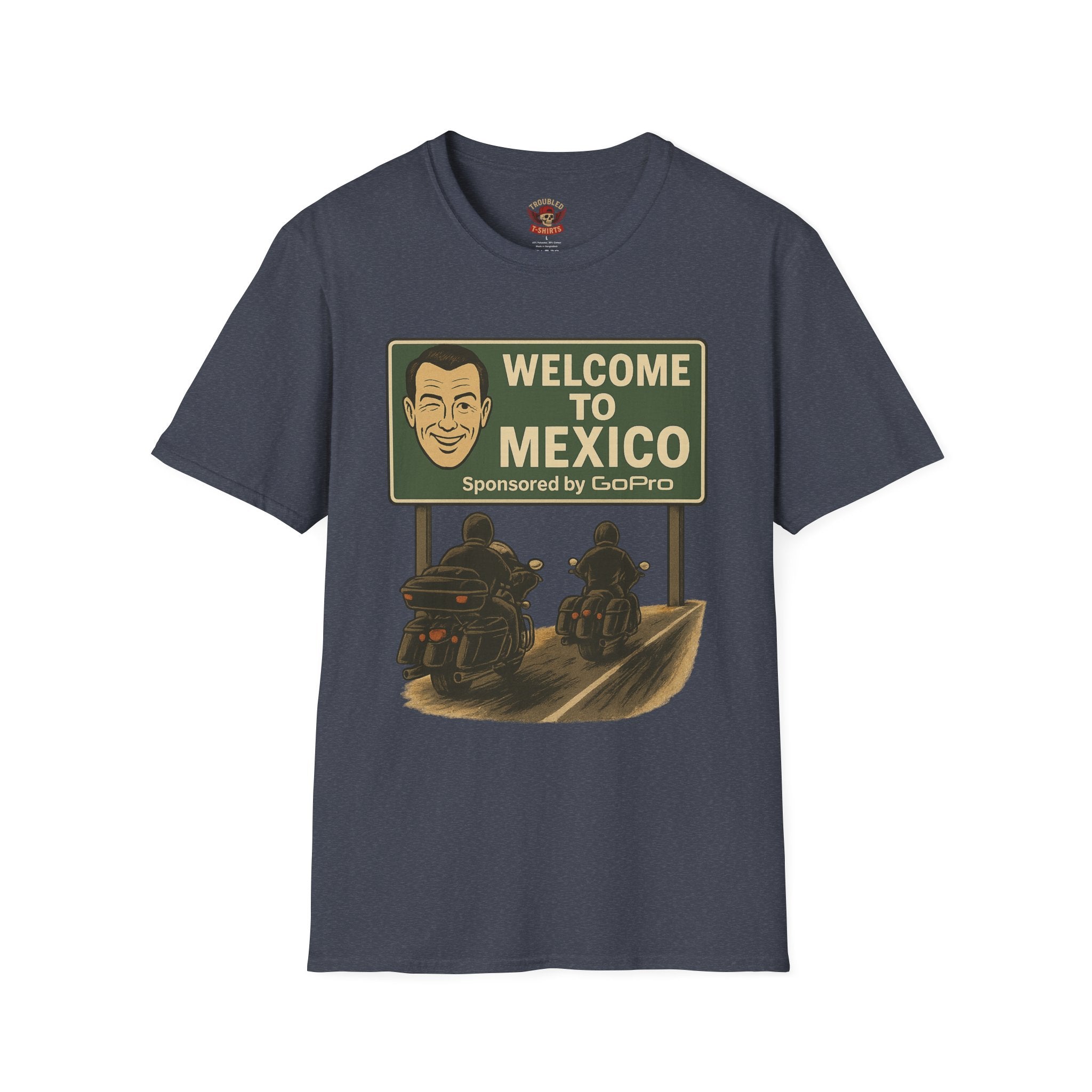 Welcome to Mexico Motorcycle T-Shirt — Vintage Ride Graphic Tee