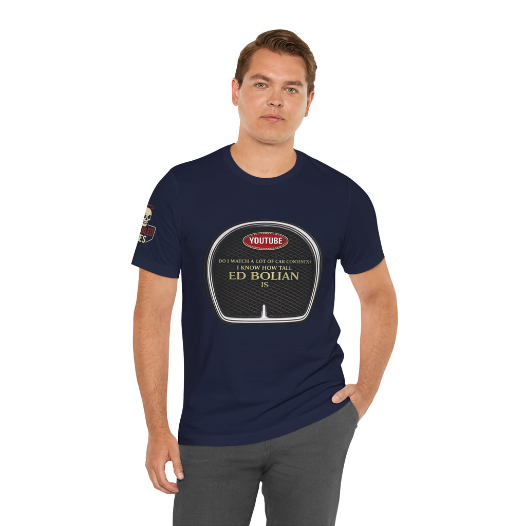Ed "Too Tall" Bolian Hypercar Tee — 'Almost Too Tall for Hypercars'