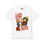 Retro BBQ T‑Shirt — "I Like Pork Butt & Girl Butt" Vintage BBQ Humor Tee