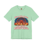 Love is a Ferris Wheel T-Shirt — Misheard Lyrics Tee Love is a Battlefield by Pat Benatar