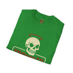 Troubled Tees Graphic T-Shirt — Skull Halo Vintage Logo Tee