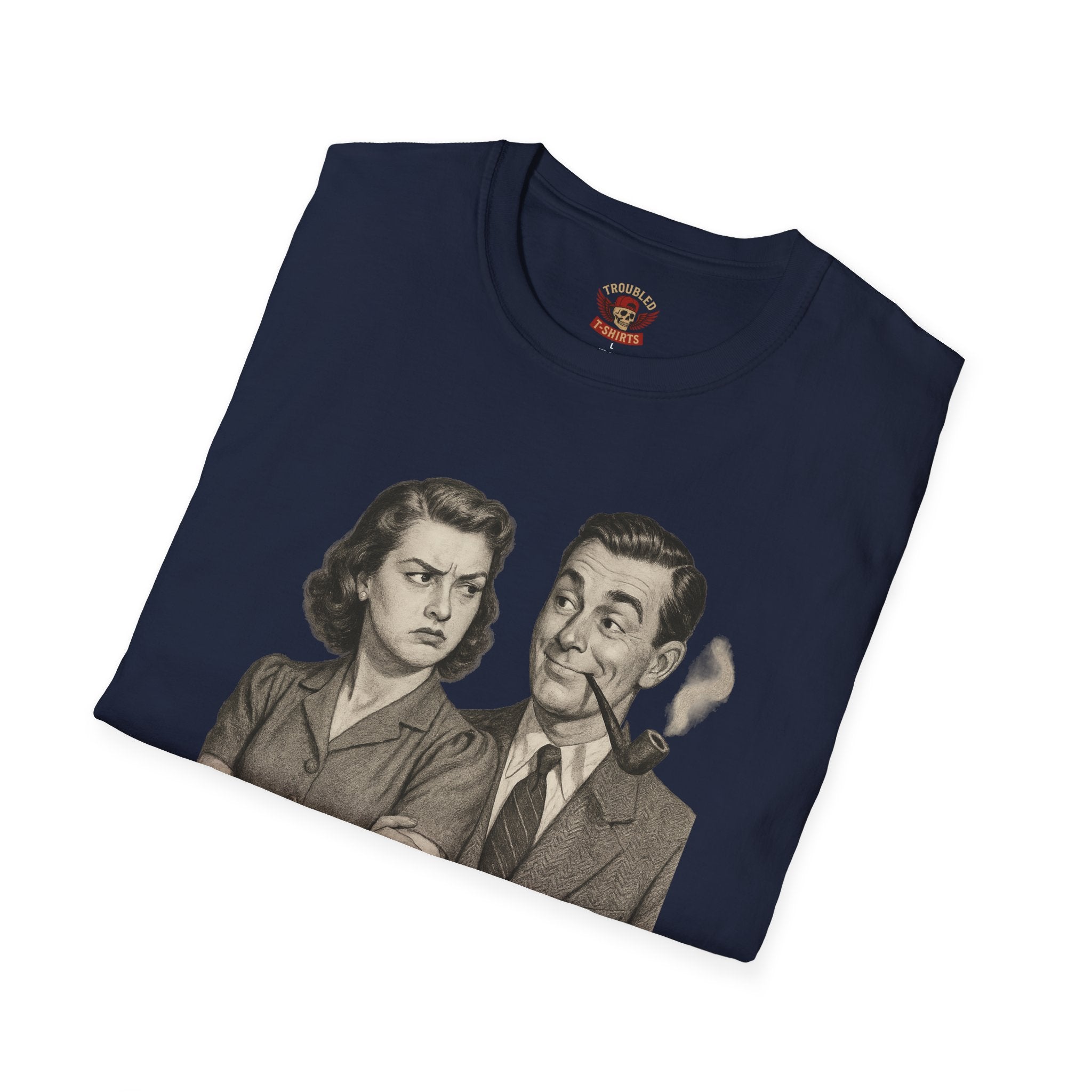 Vintage Couple T‑Shirt — "Can You Just Hug Me Normal?" Retro Humor Tee