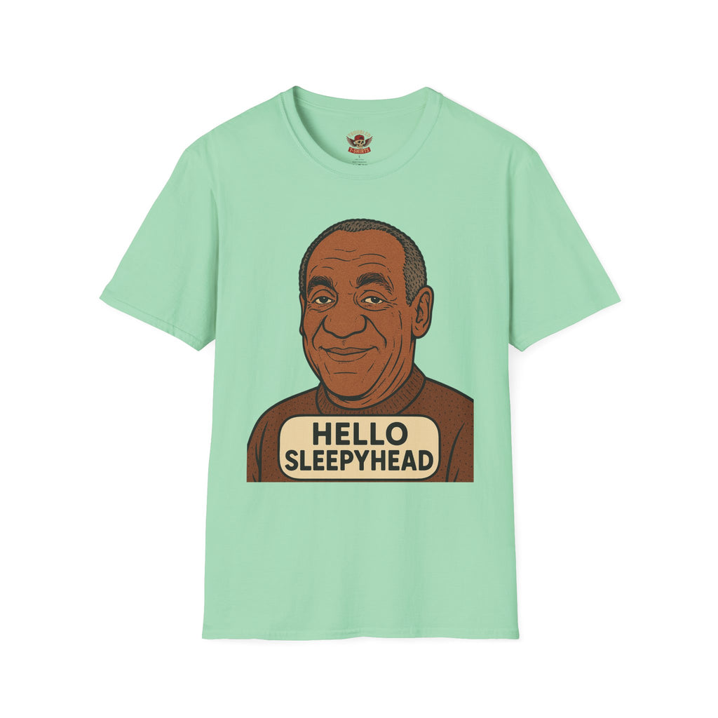 Hello Sleepyhead T-Shirt — Funny Retro Portrait Graphic Tee