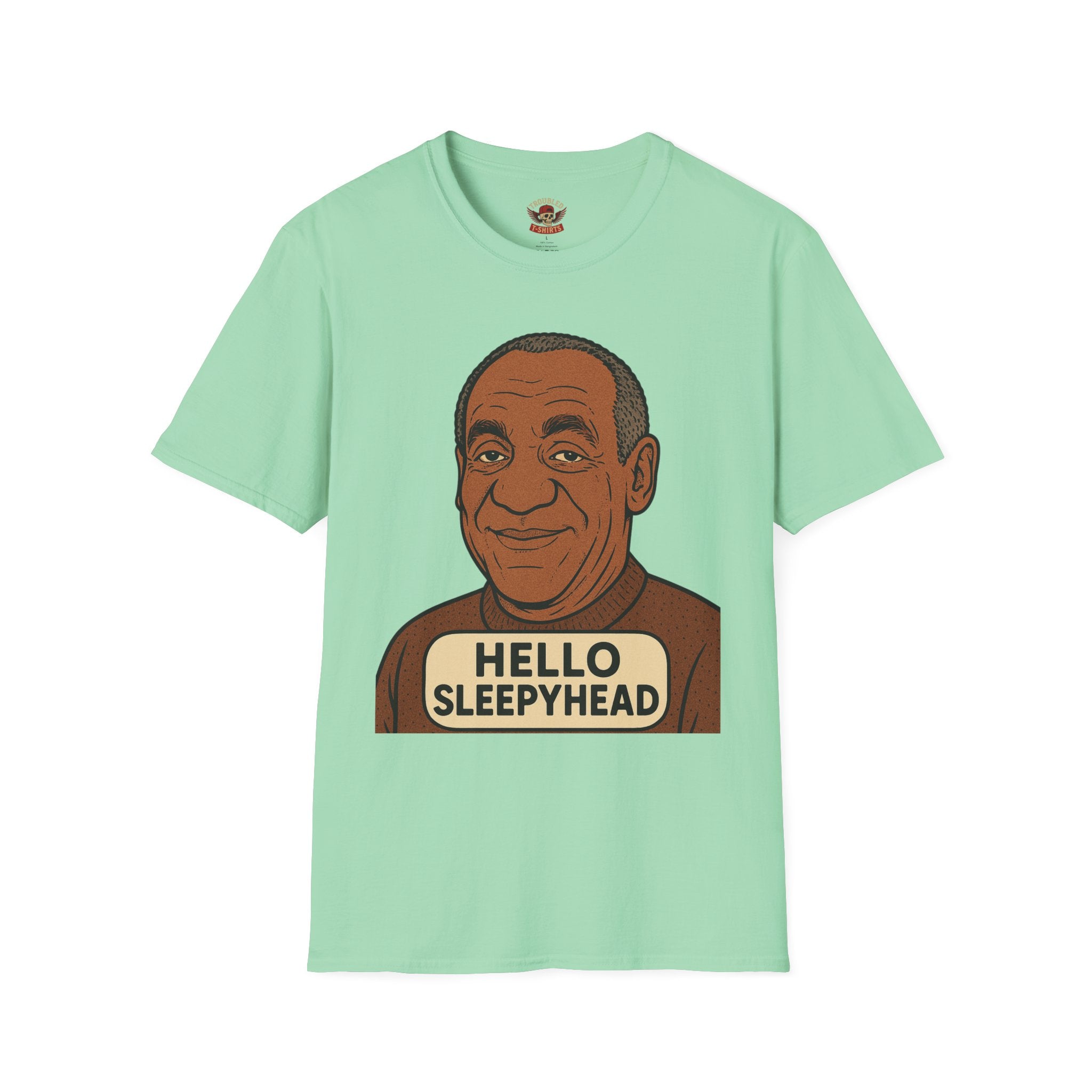 Hello Sleepyhead T-Shirt — Funny Retro Portrait Graphic Tee