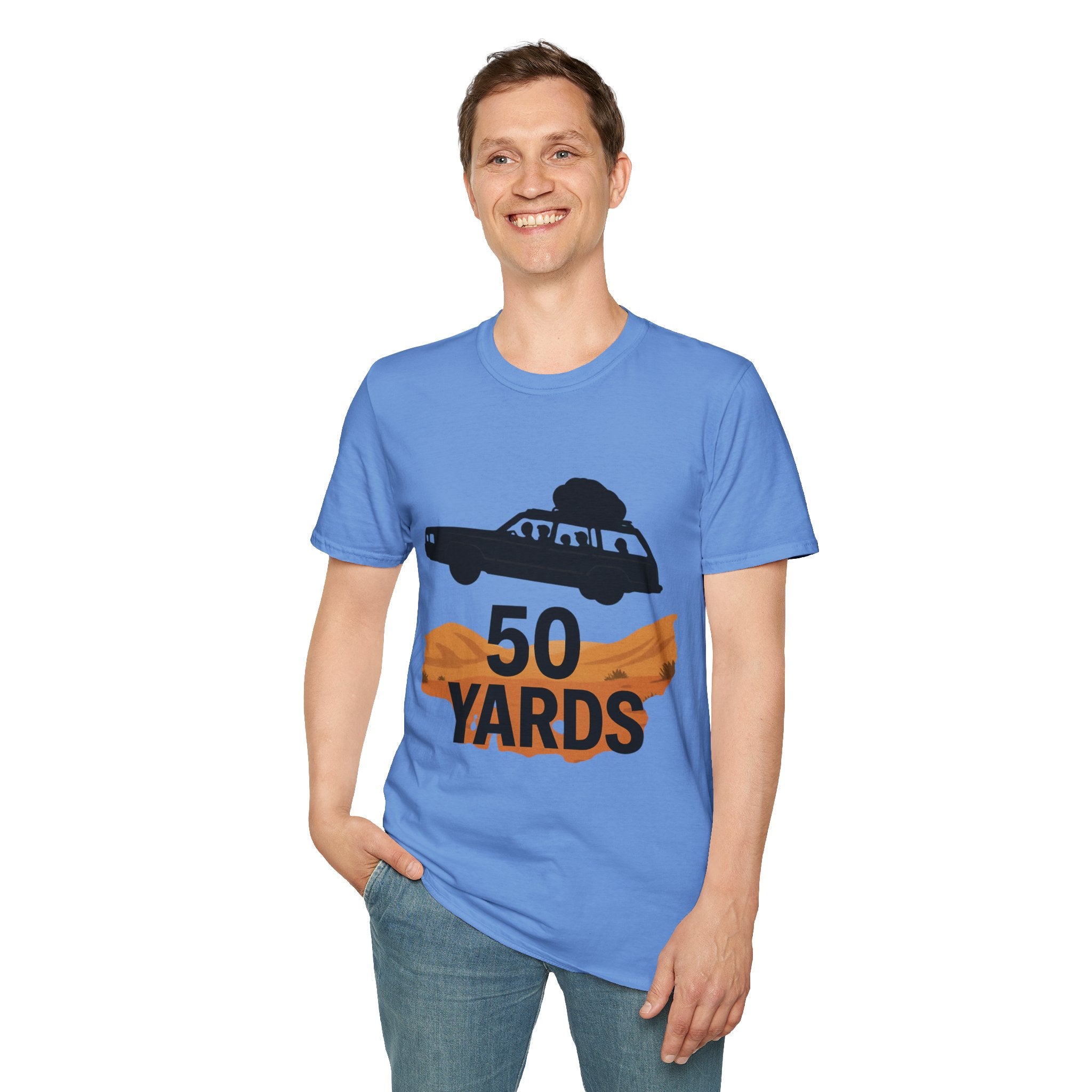 50 Yards Road Trip T-Shirt — Vintage Wagon Graphic Tee