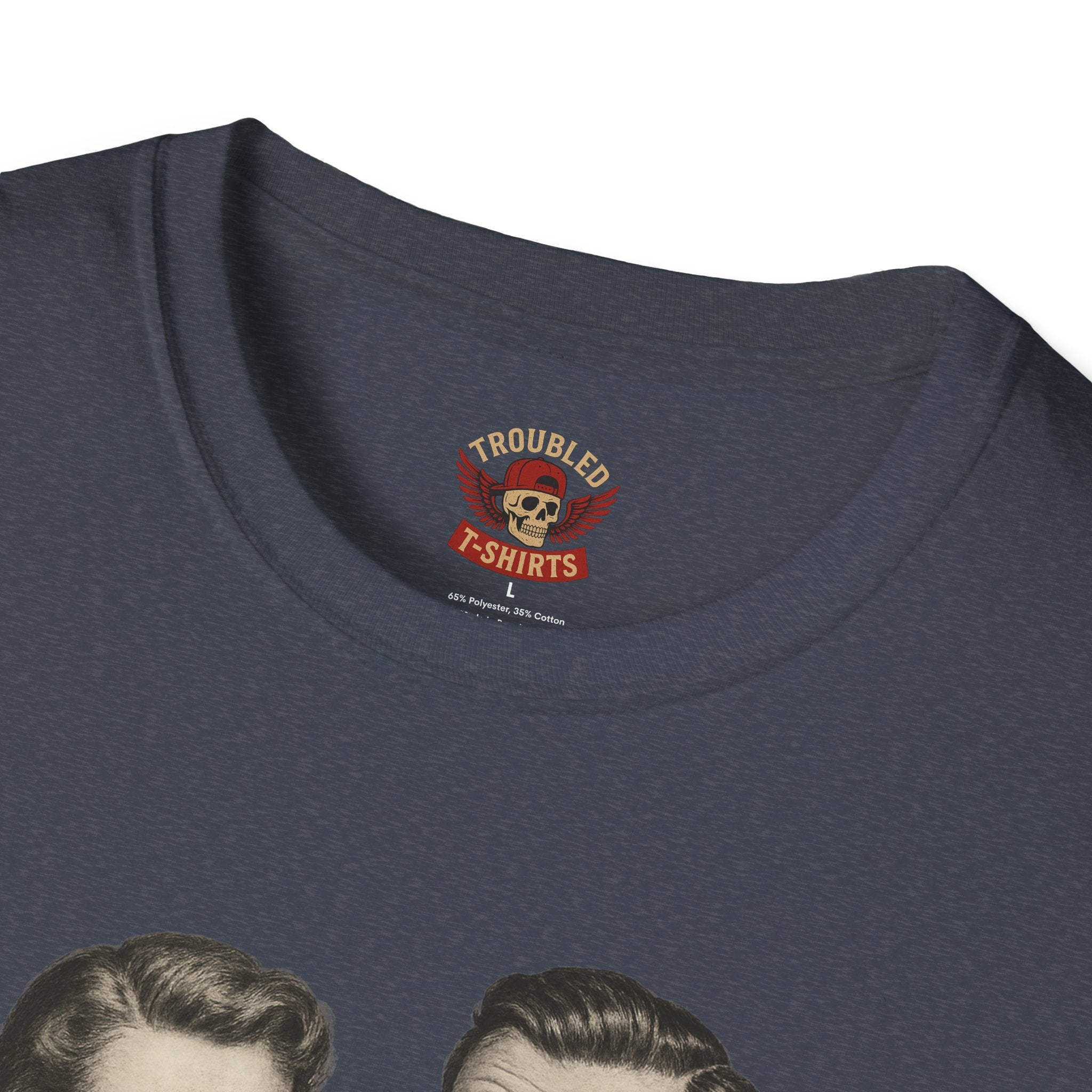 Vintage Couple T‑Shirt — "Can You Just Hug Me Normal?" Retro Humor Tee