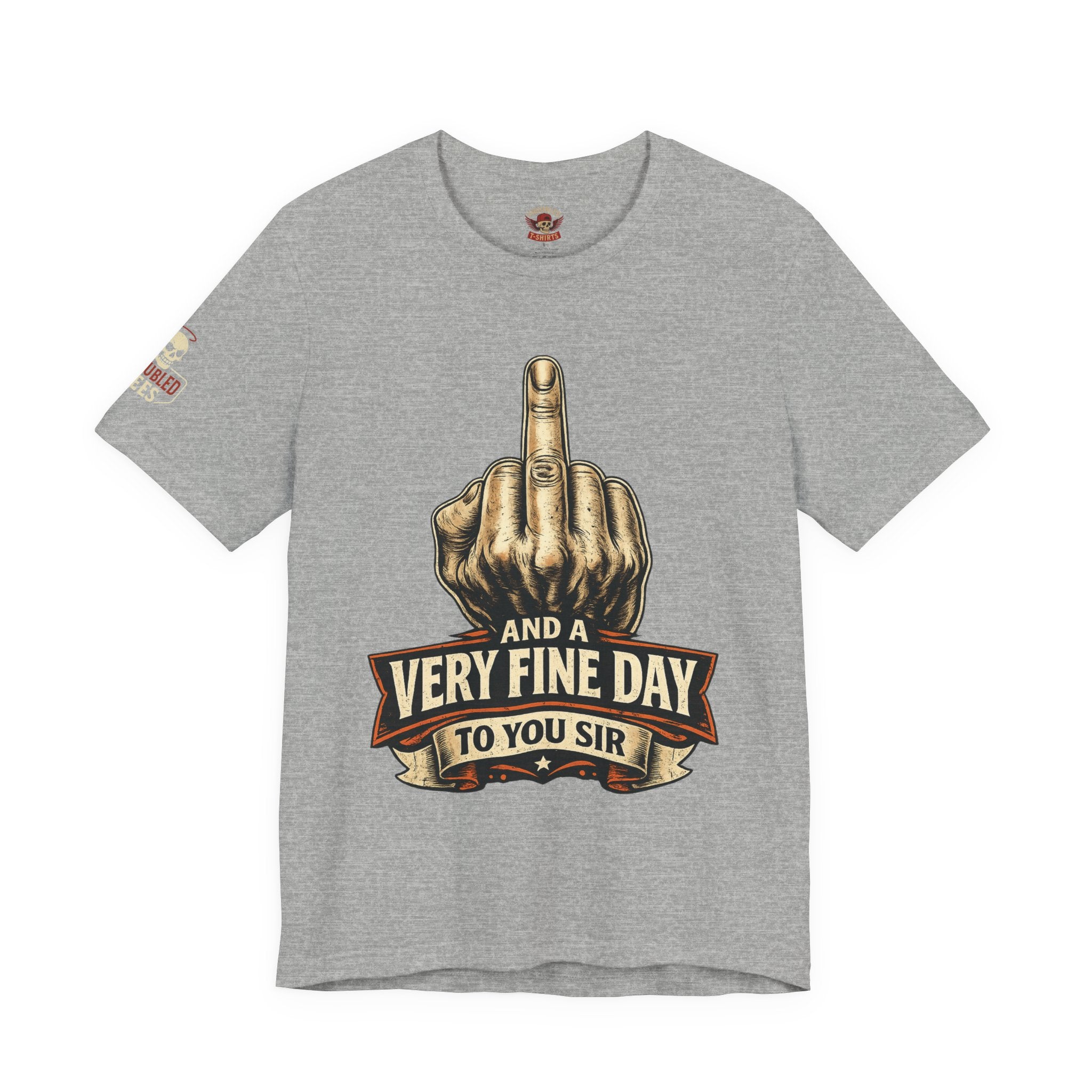 Polite Middle Finger T‑Shirt — Funny Sarcastic Graphic Tee