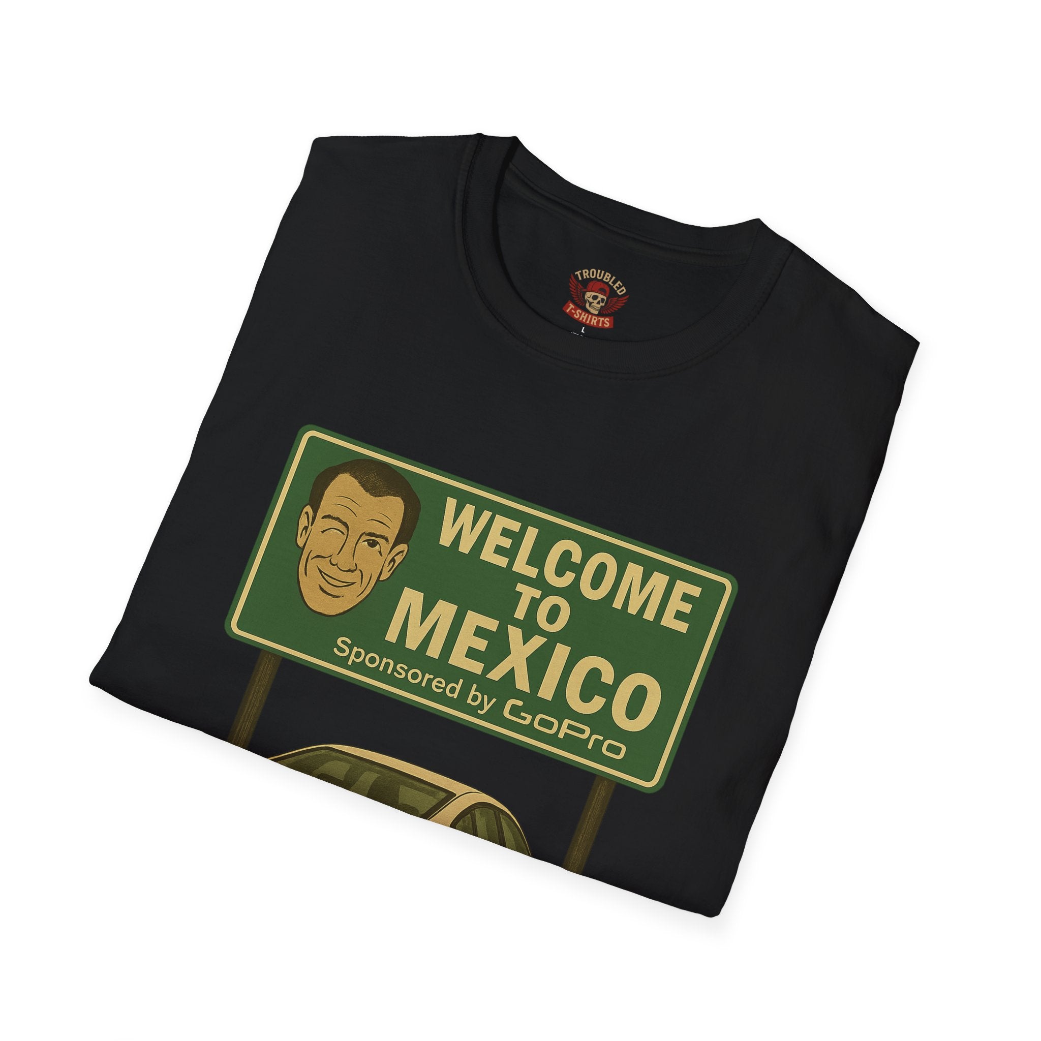 Welcome to Mexico BMW T-Shirt — Retro Road Trip Car Design