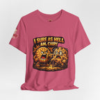 Funny Peanut Butter Cookie Yelling at Chocolate Chip Cookie T‑Shirt