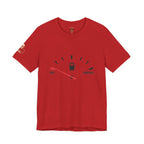 I Am Far From Normal Gas Gauge T-Shirt — Funny Retro Car Quote Tee