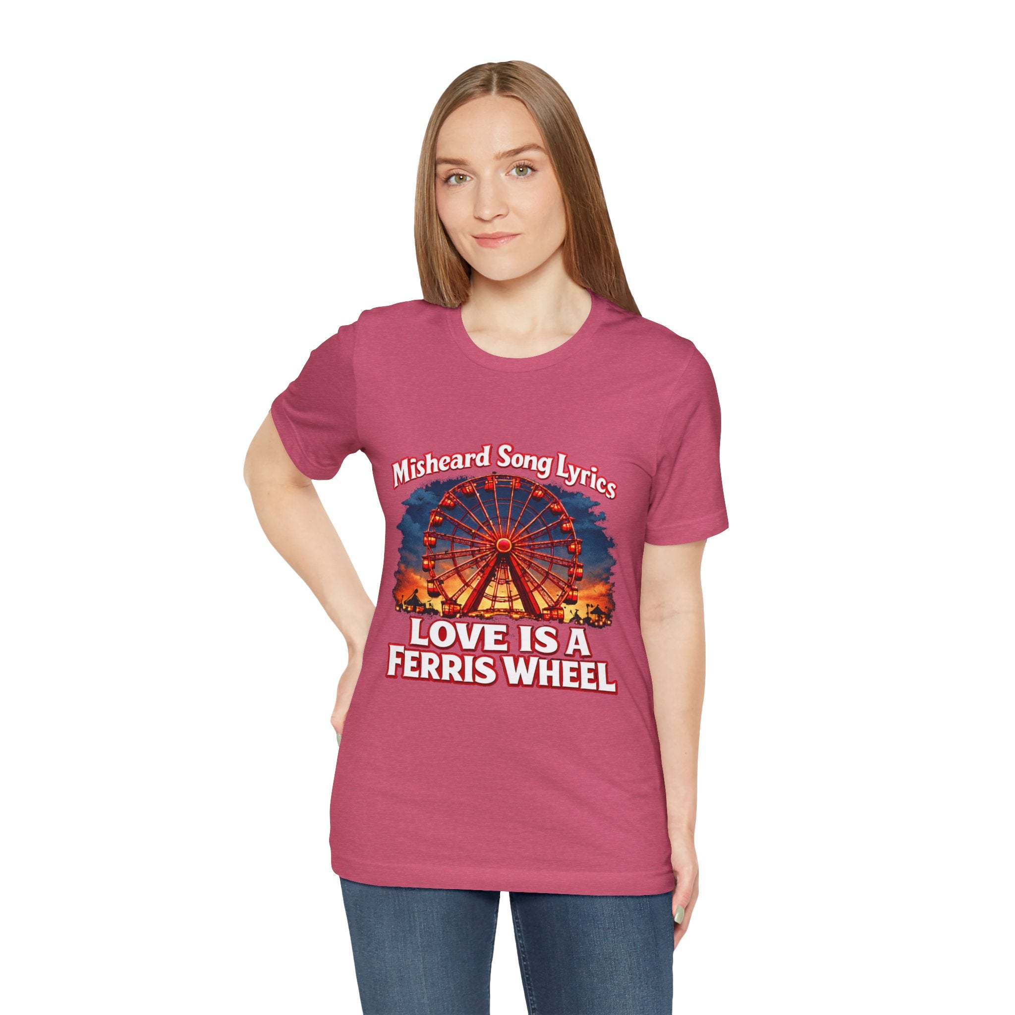 Love is a Ferris Wheel T-Shirt — Misheard Lyrics Tee Love is a Battlefield by Pat Benatar