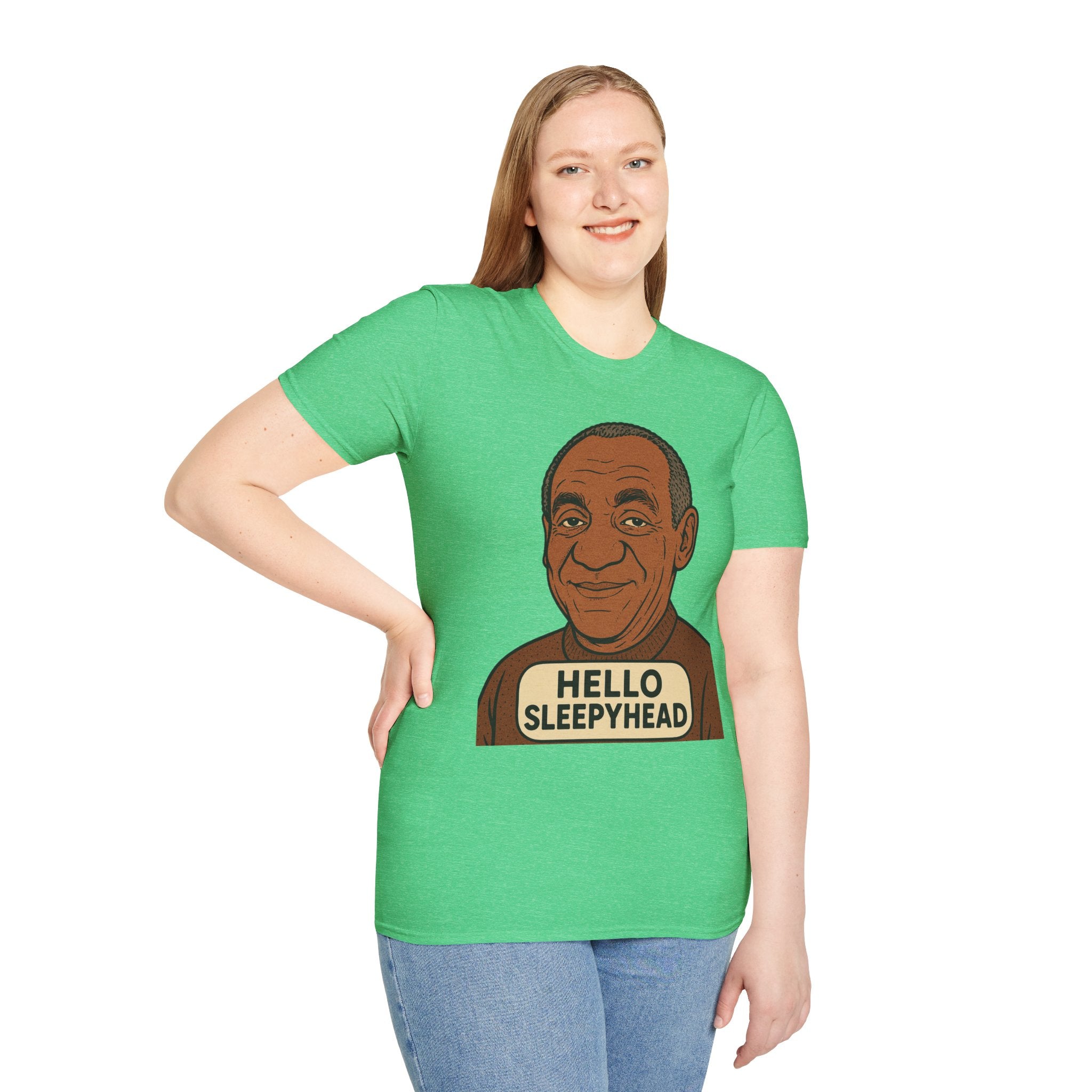 Hello Sleepyhead T-Shirt — Funny Retro Portrait Graphic Tee