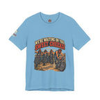 "We're Waiting on You, Sweet Cheeks" T-Shirt — Funny Biker Crew Tee