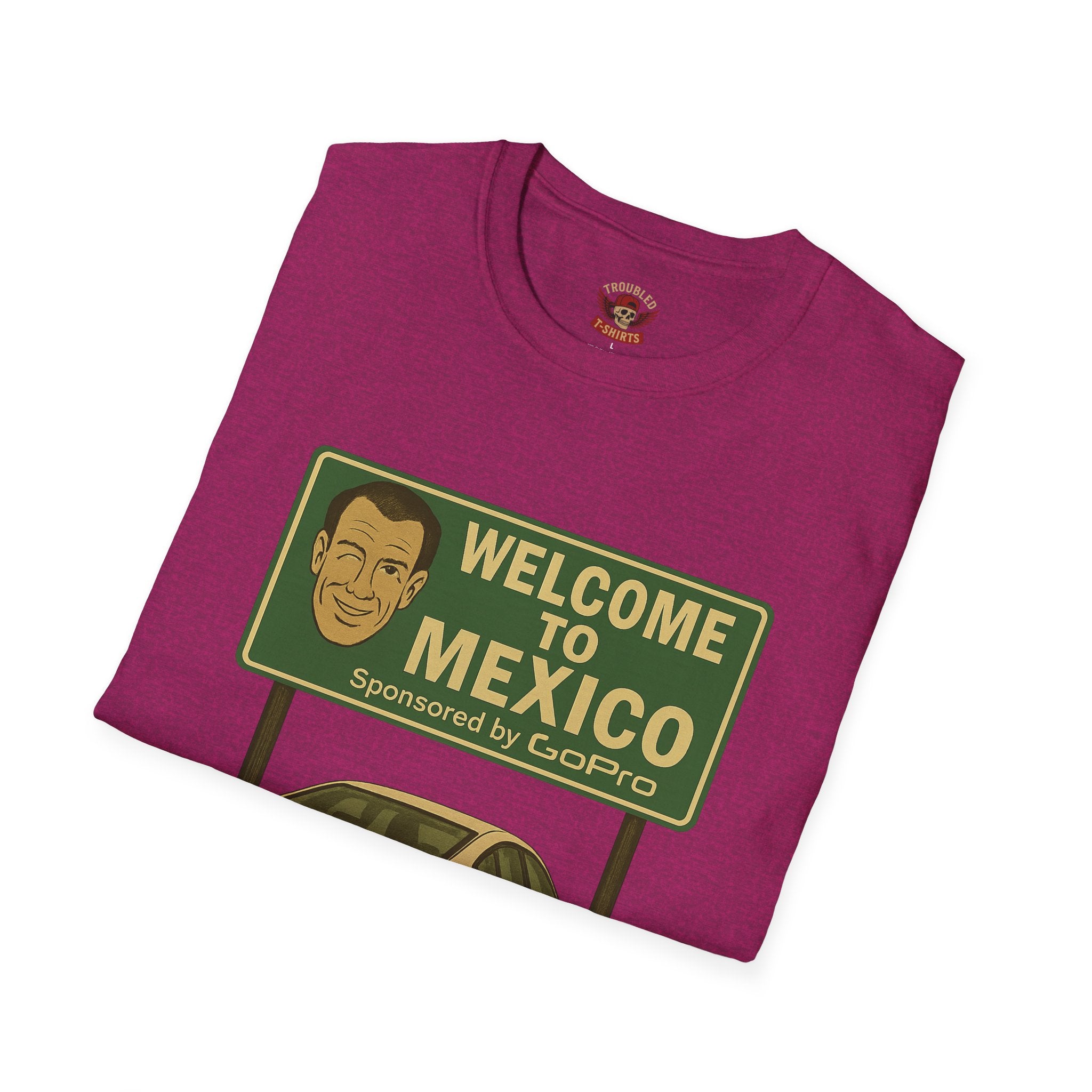 Welcome to Mexico BMW T-Shirt — Retro Road Trip Car Design