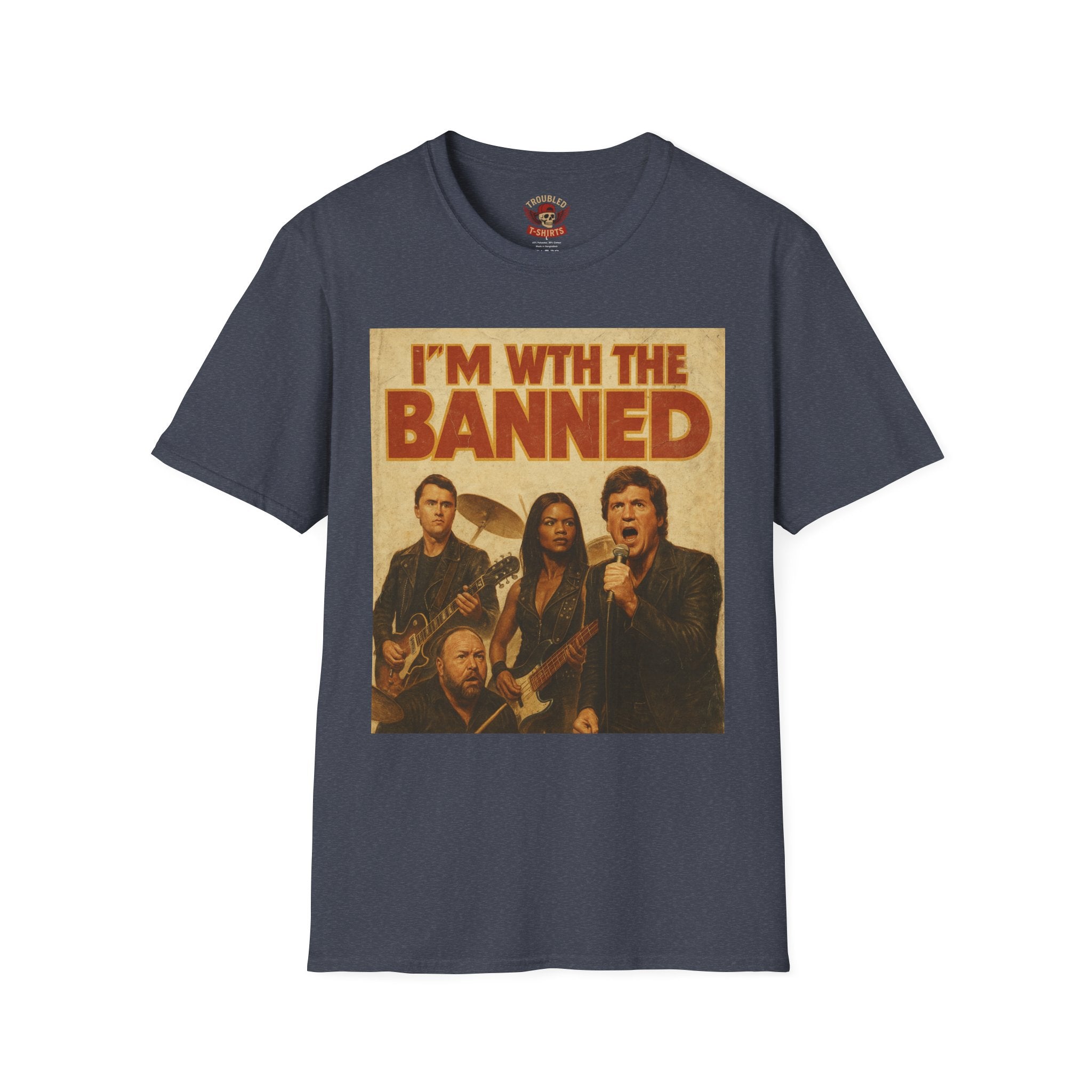 I'm With The Banned T-Shirt – Vintage Rock Band Protest Tee