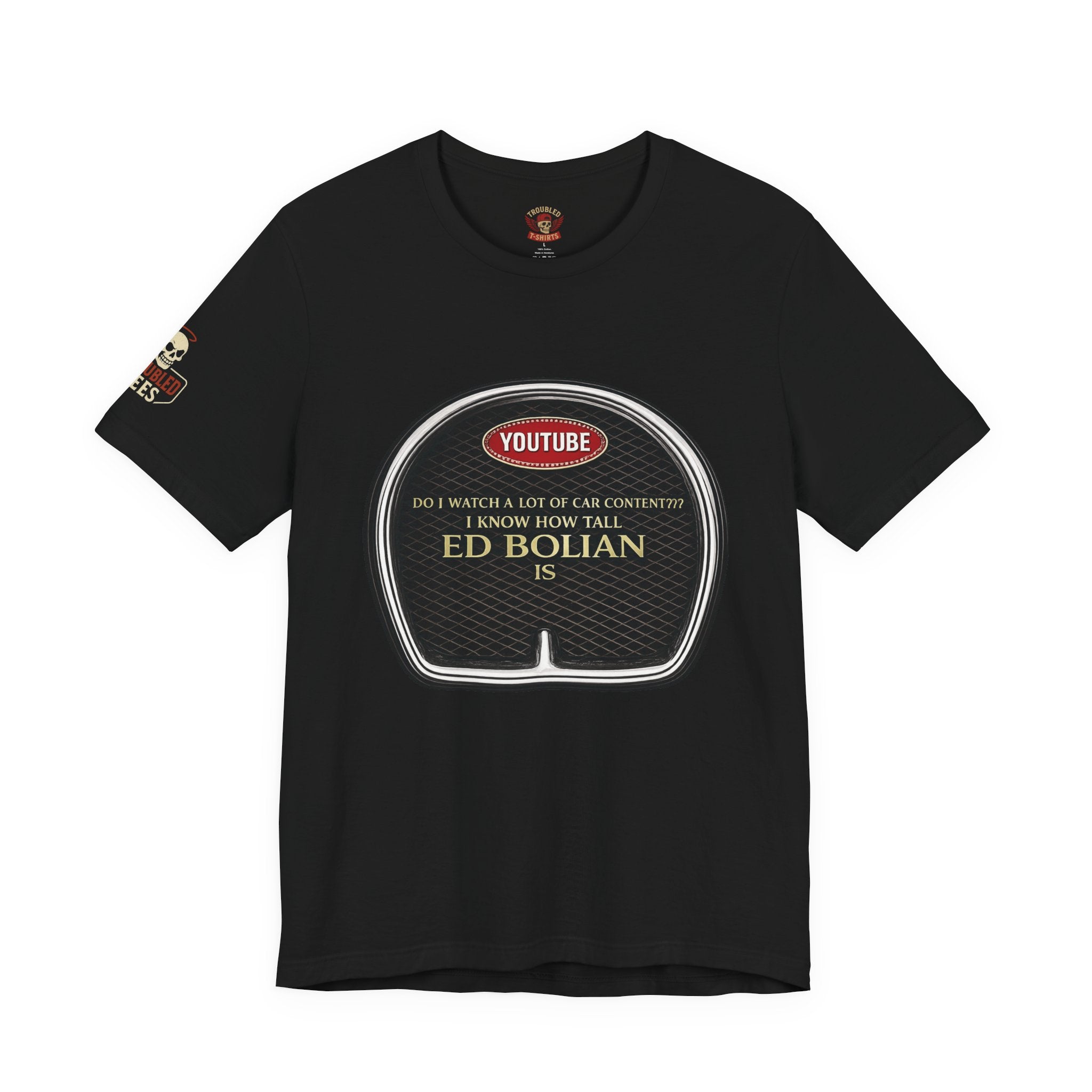 Ed "Too Tall" Bolian Hypercar Tee — 'Almost Too Tall for Hypercars'