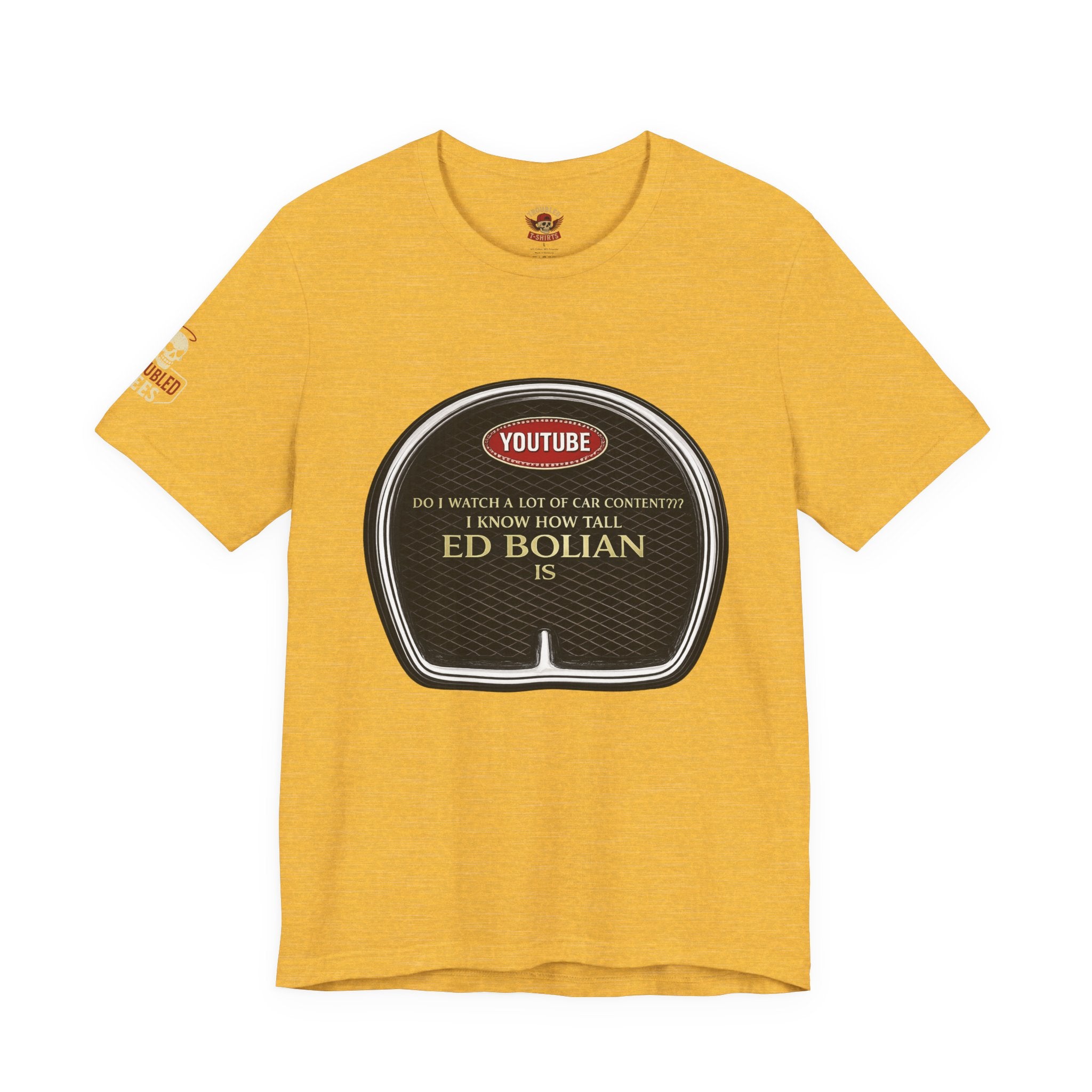 Ed "Too Tall" Bolian Hypercar Tee — 'Almost Too Tall for Hypercars'