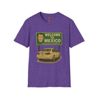 Welcome to Mexico BMW T-Shirt — Retro Road Trip Car Design