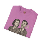 Vintage Couple T‑Shirt — "Can You Just Hug Me Normal?" Retro Humor Tee