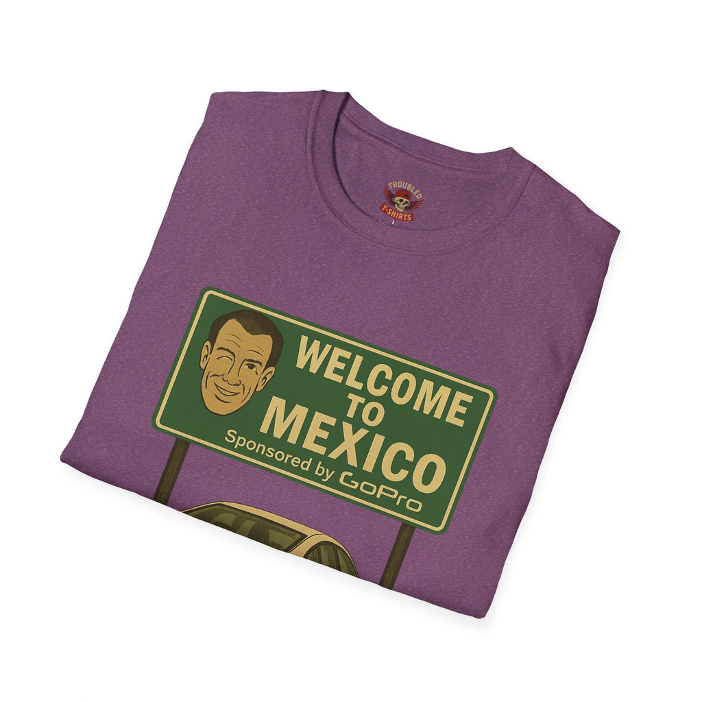 Welcome to Mexico BMW T-Shirt — Retro Road Trip Car Design