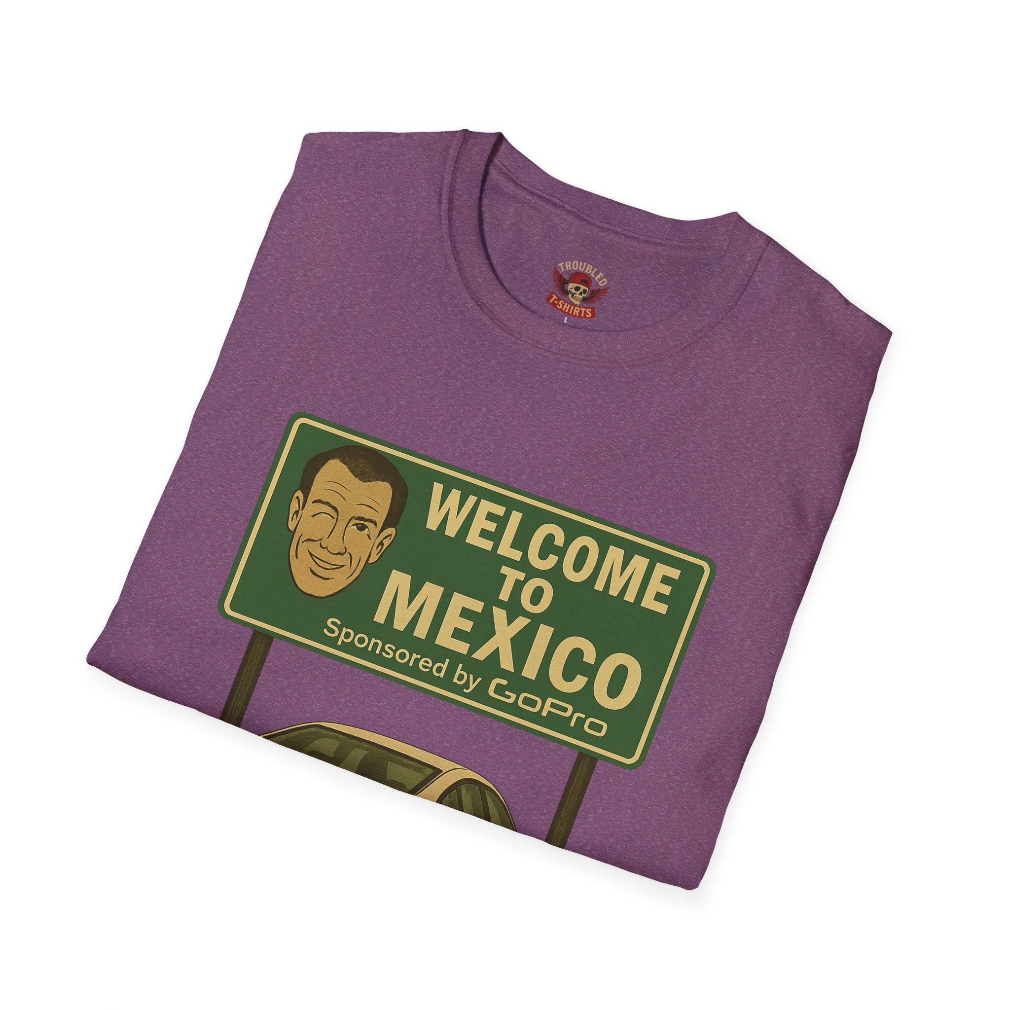 Welcome to Mexico BMW T-Shirt — Retro Road Trip Car Design