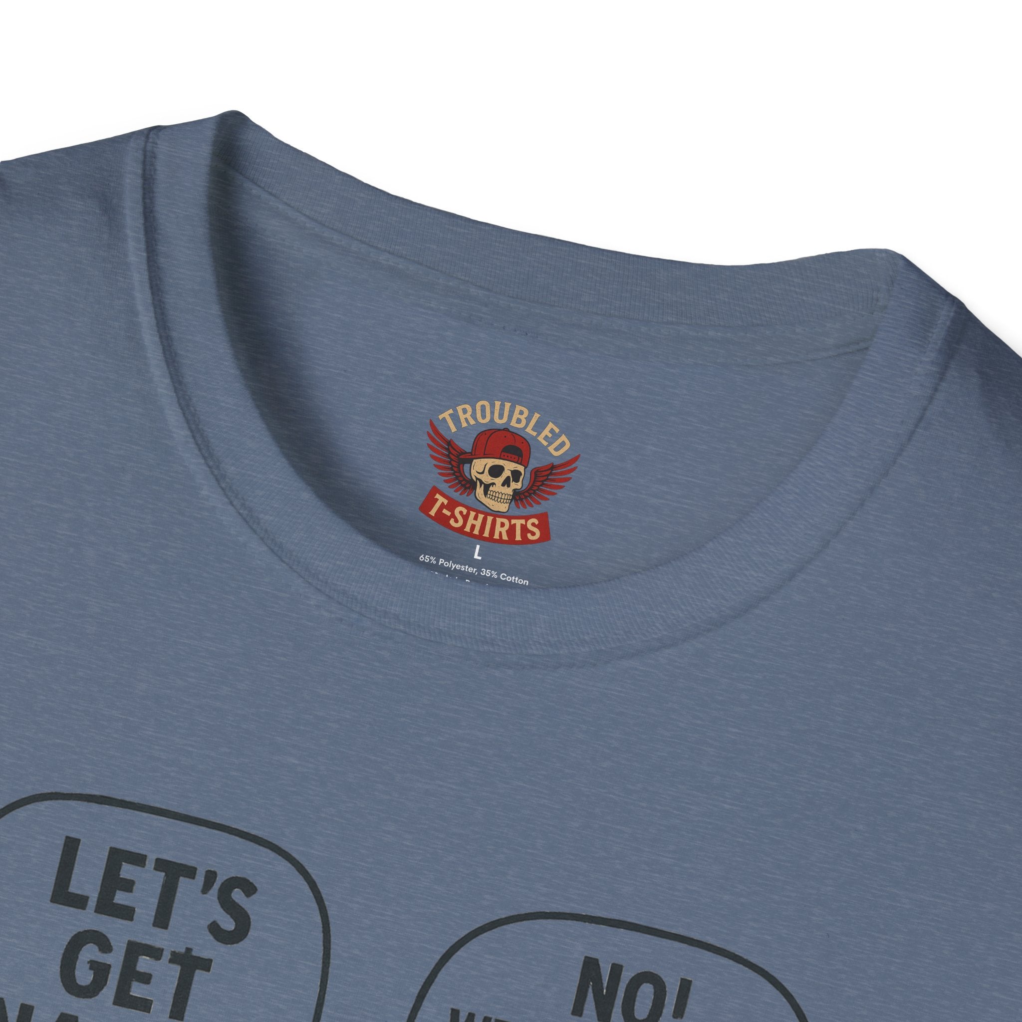 Retro Comic 'Let's Get Naked / We Are Having Ice Cream Like Normal People' Funny Graphic Tee