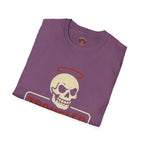 Troubled Tees Graphic T-Shirt — Skull Halo Vintage Logo Tee
