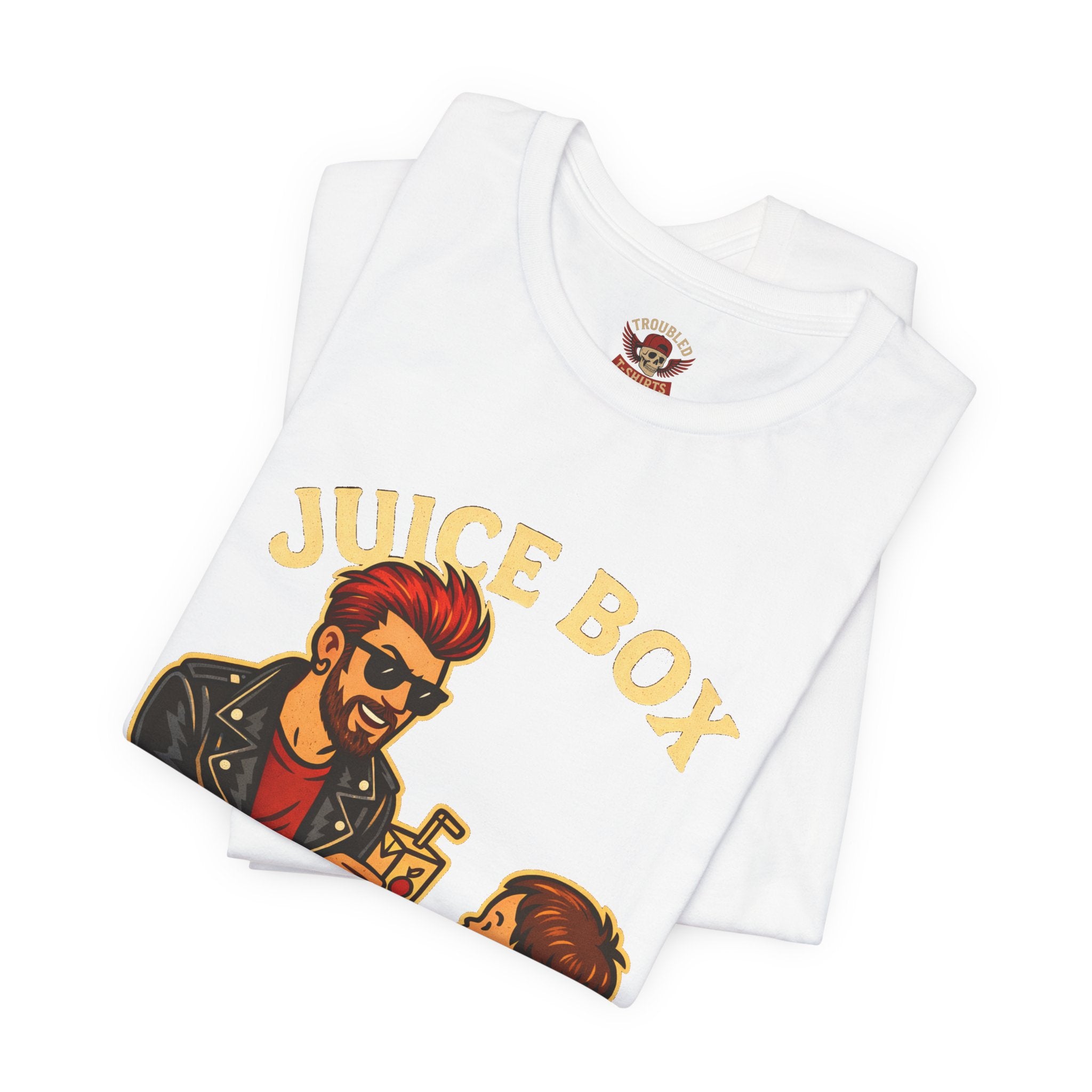 Funny Dad T-Shirt — "Dad Is a Rock Star" Juicebox Dad Tee