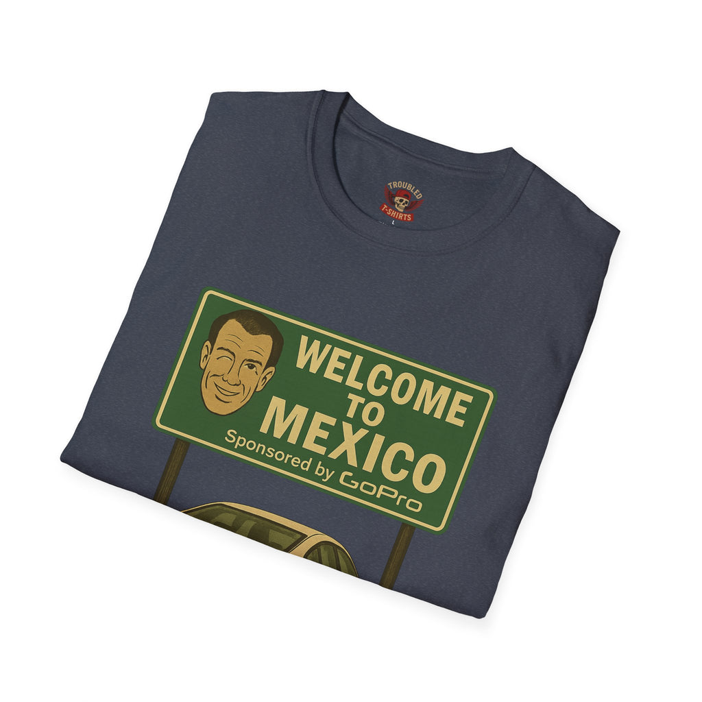 Welcome to Mexico BMW T-Shirt — Retro Road Trip Car Design