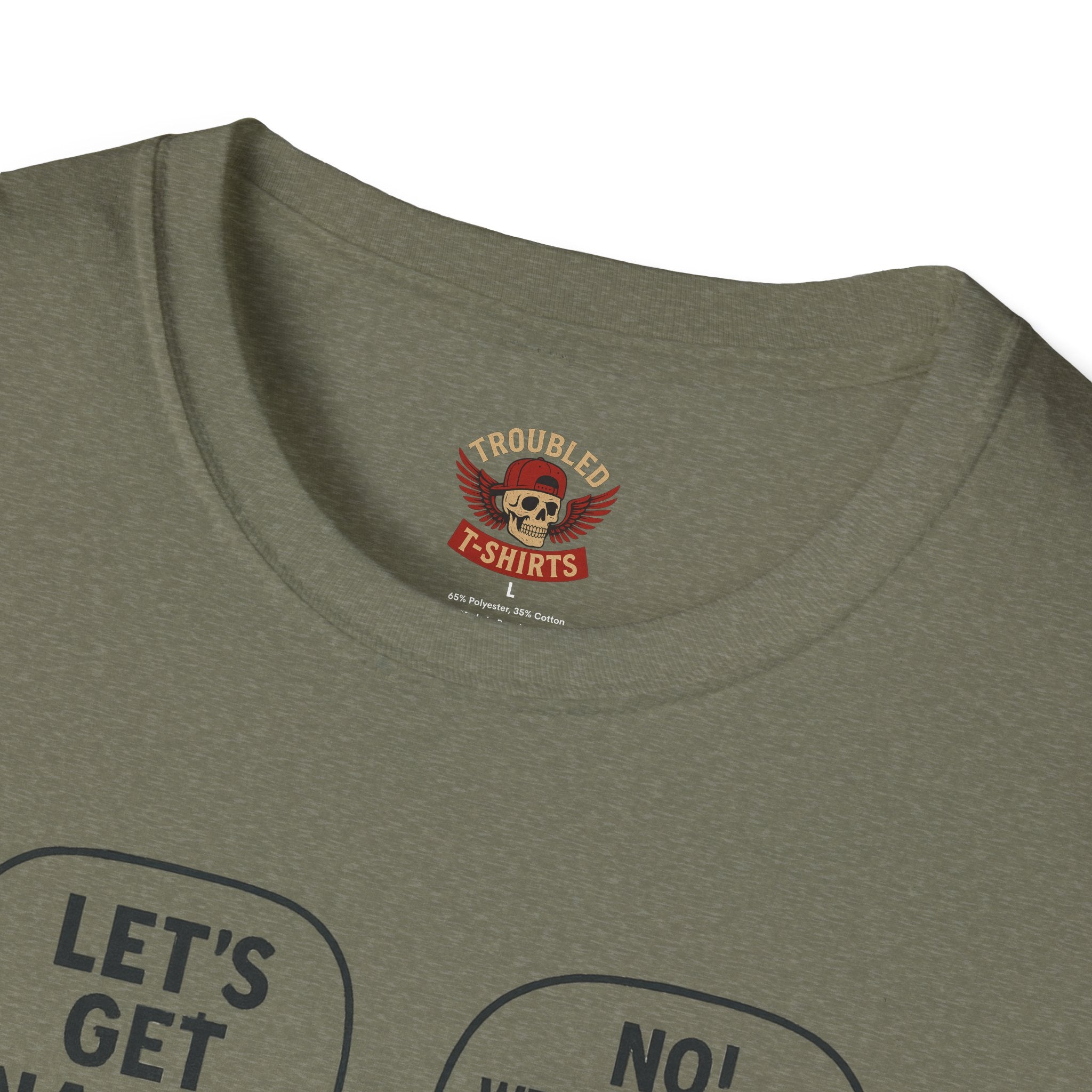 Retro Comic 'Let's Get Naked / We Are Having Ice Cream Like Normal People' Funny Graphic Tee