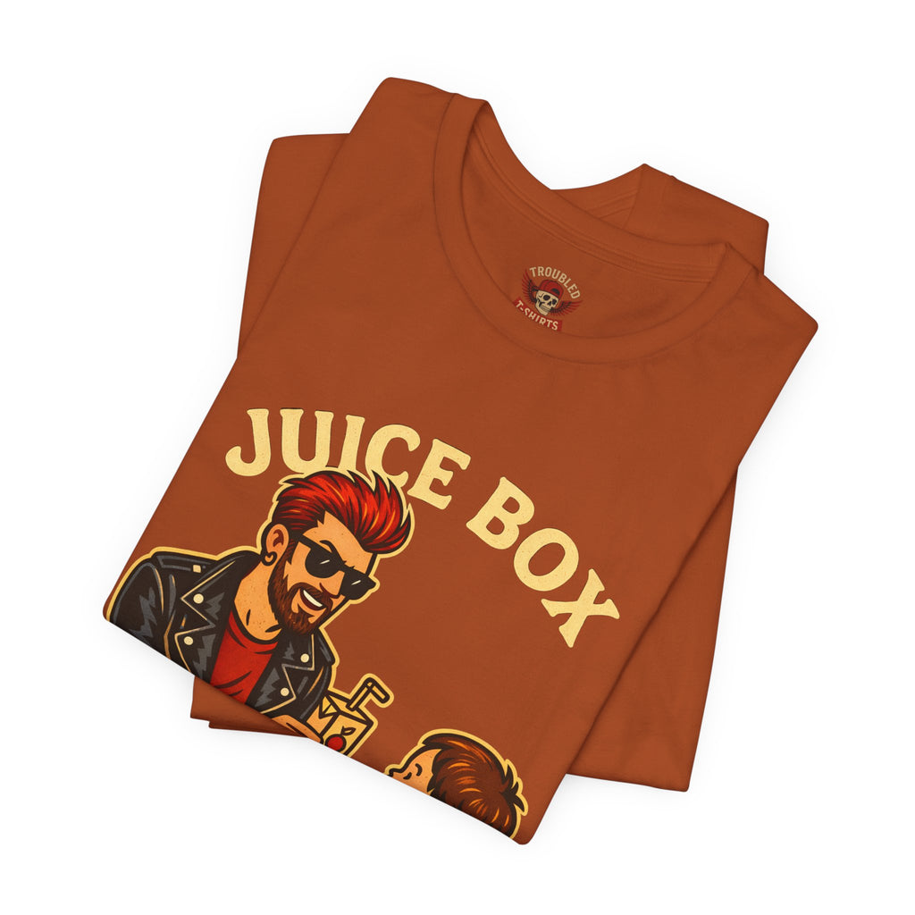 Funny Dad T-Shirt — "Dad Is a Rock Star" Juicebox Dad Tee