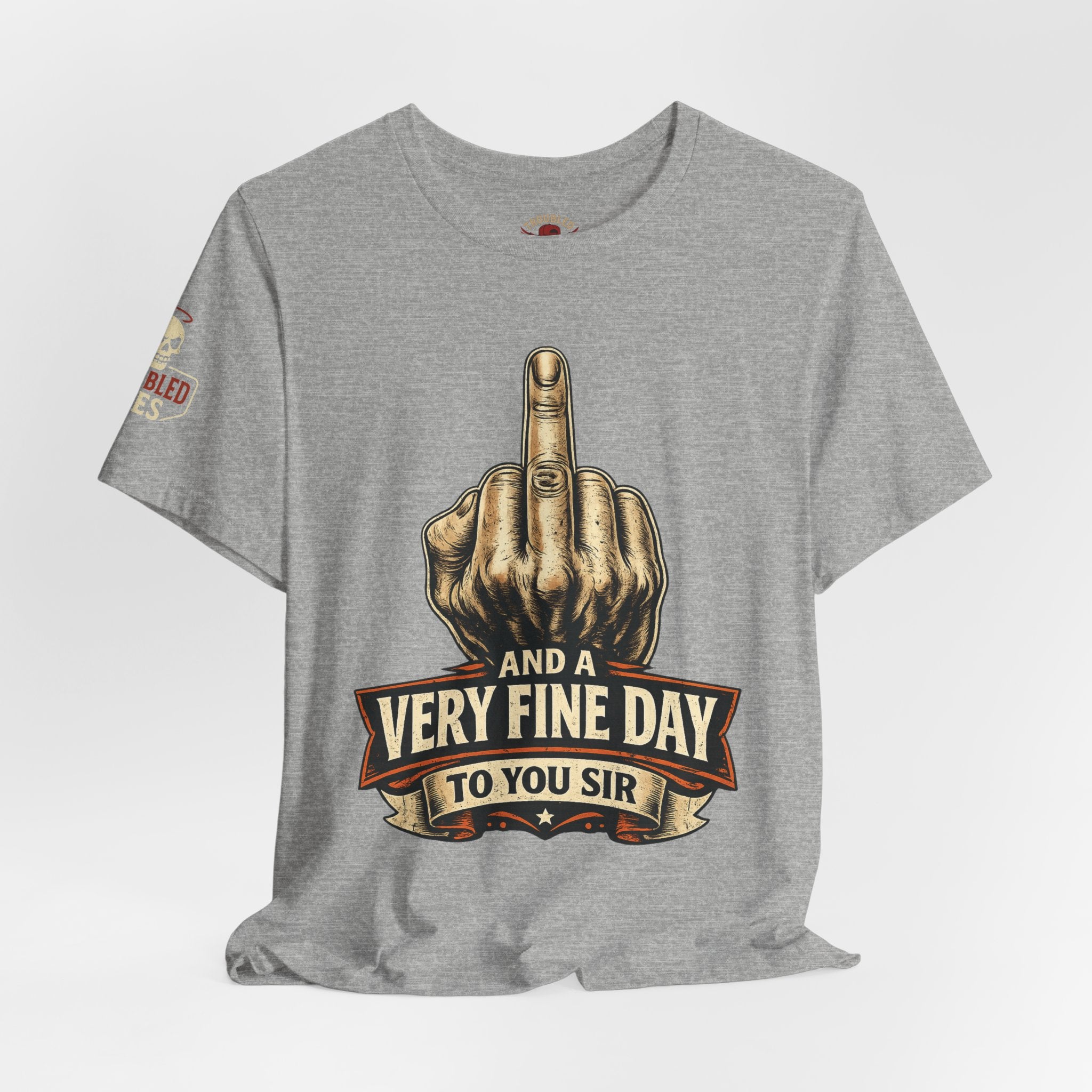 Polite Middle Finger T‑Shirt — Funny Sarcastic Graphic Tee