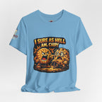 Funny Peanut Butter Cookie Yelling at Chocolate Chip Cookie T‑Shirt