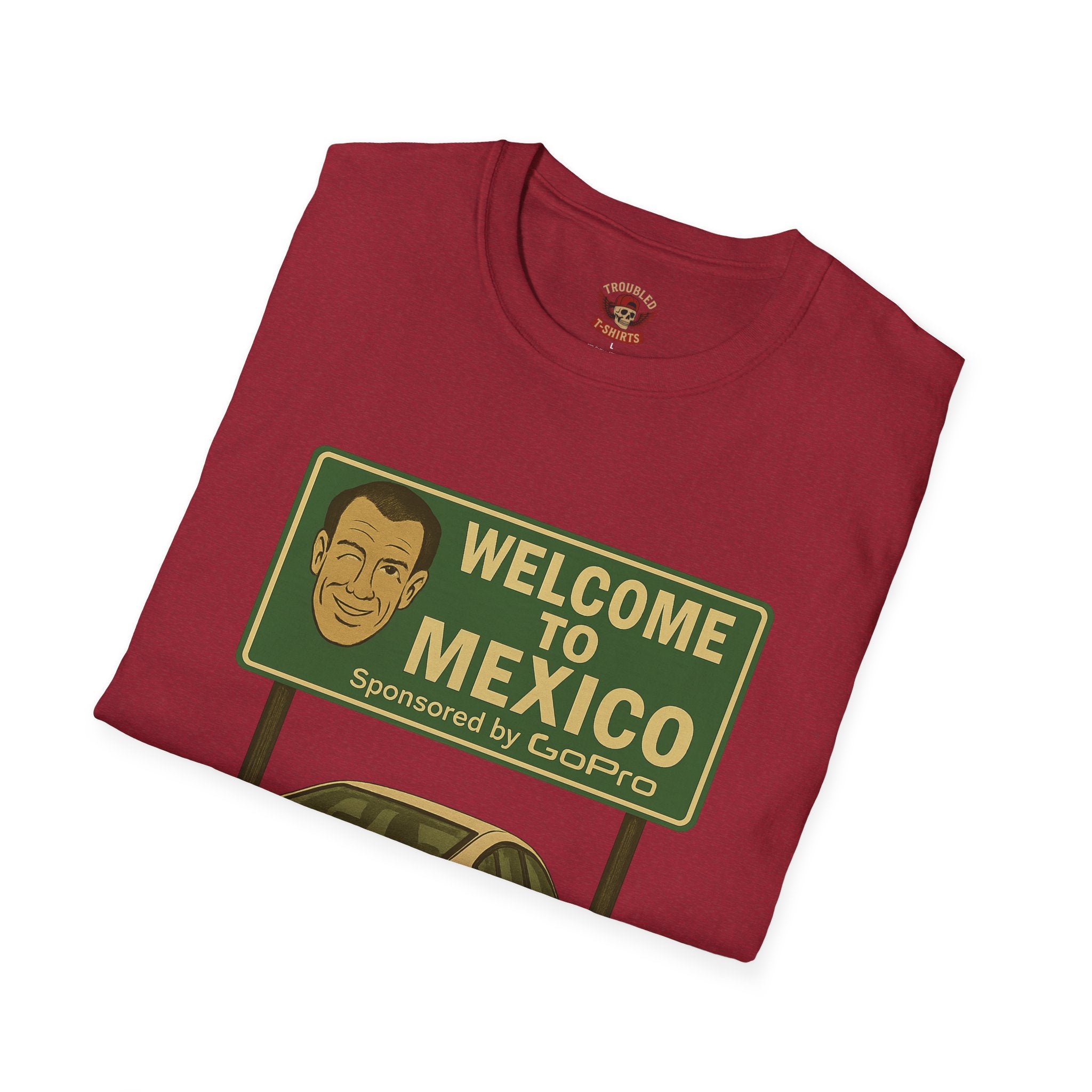 Welcome to Mexico BMW T-Shirt — Retro Road Trip Car Design