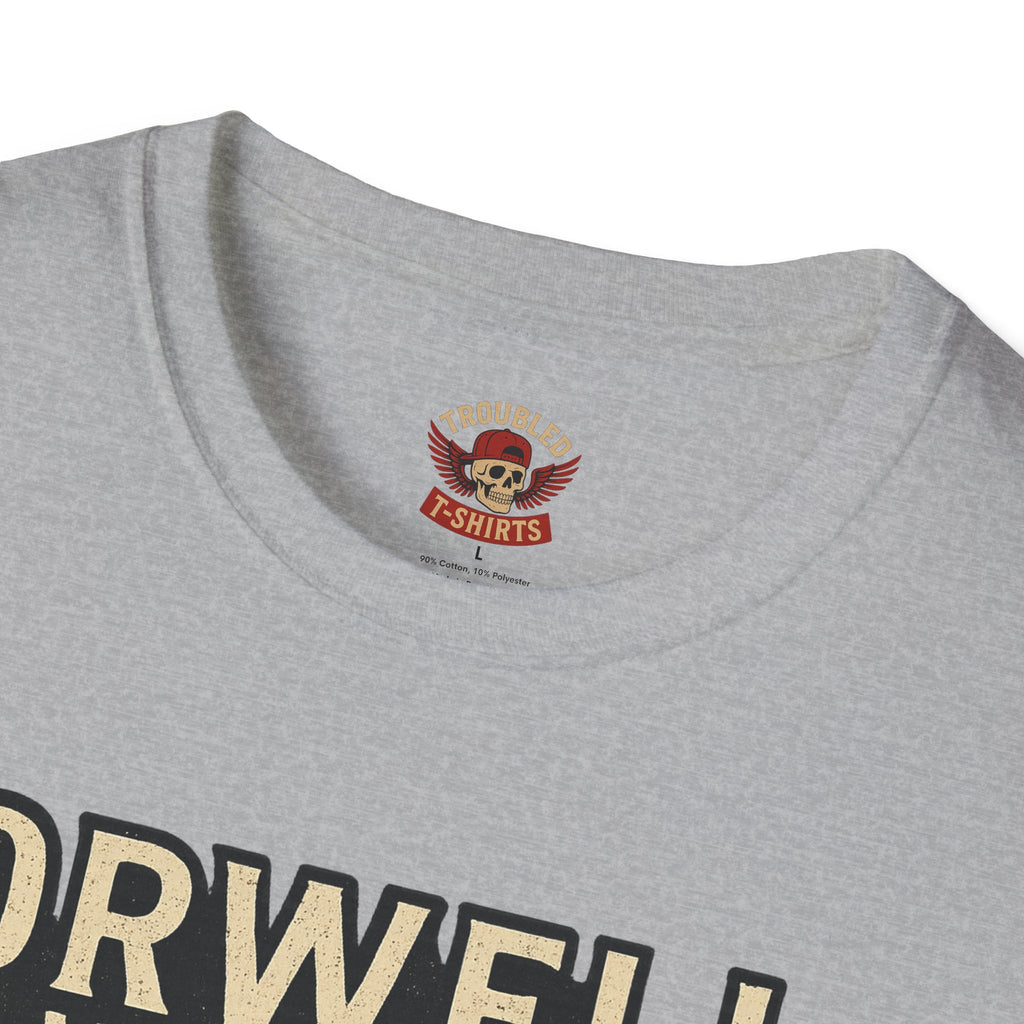 Orwell Was an Optimist T-Shirt — Dystopian Skull & Mushroom Cloud Graphic Tee
