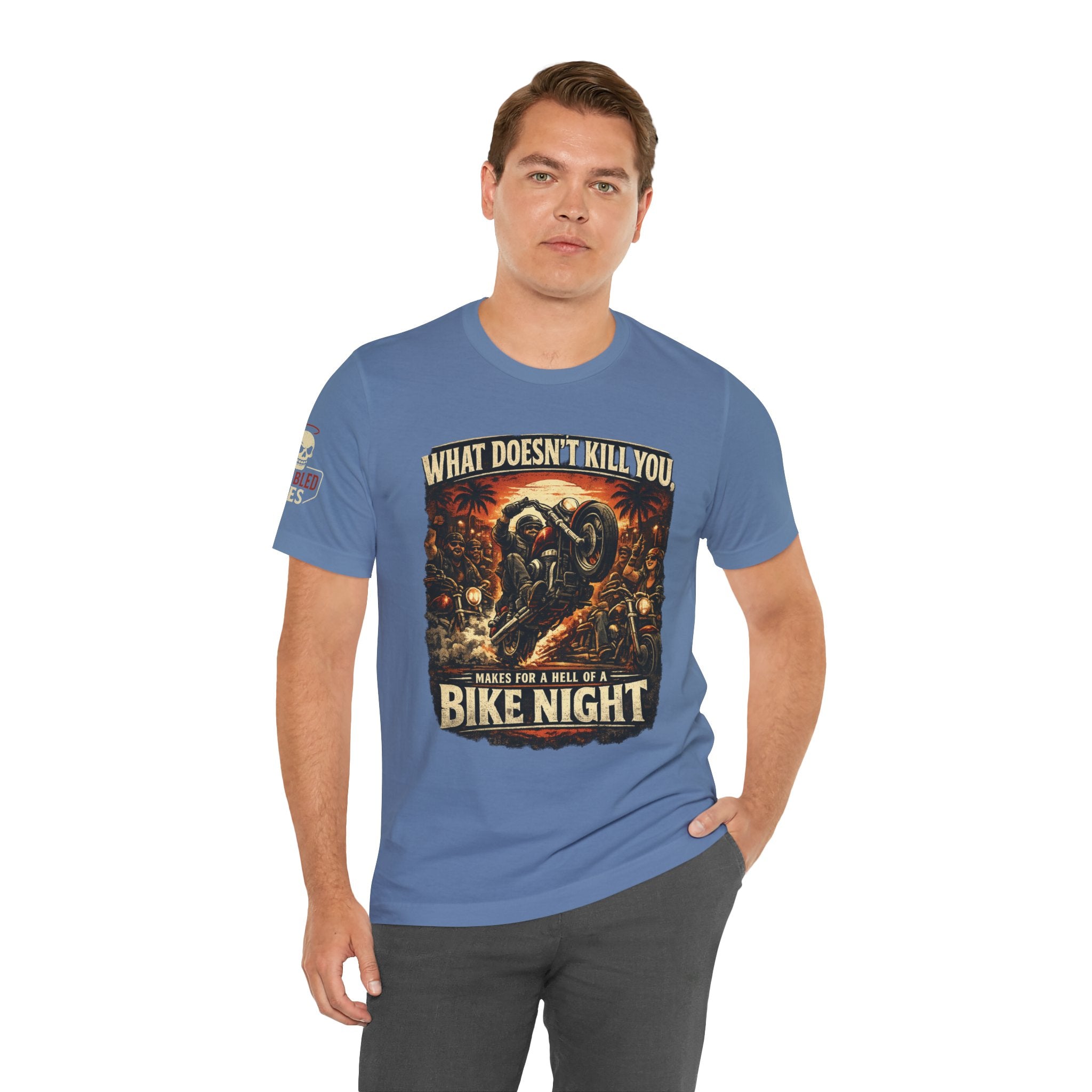 Funny Motorcycle Night Tee — Motorcycle Bike Night T-Shirt