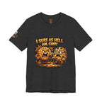 Funny Peanut Butter Cookie Yelling at Chocolate Chip Cookie T‑Shirt