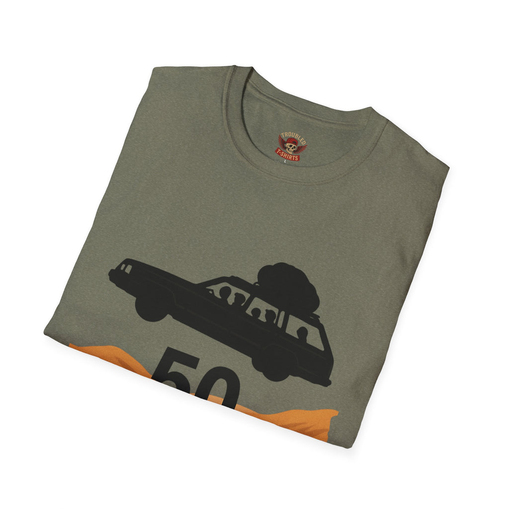 50 Yards Road Trip T-Shirt — Vintage Wagon Graphic Tee