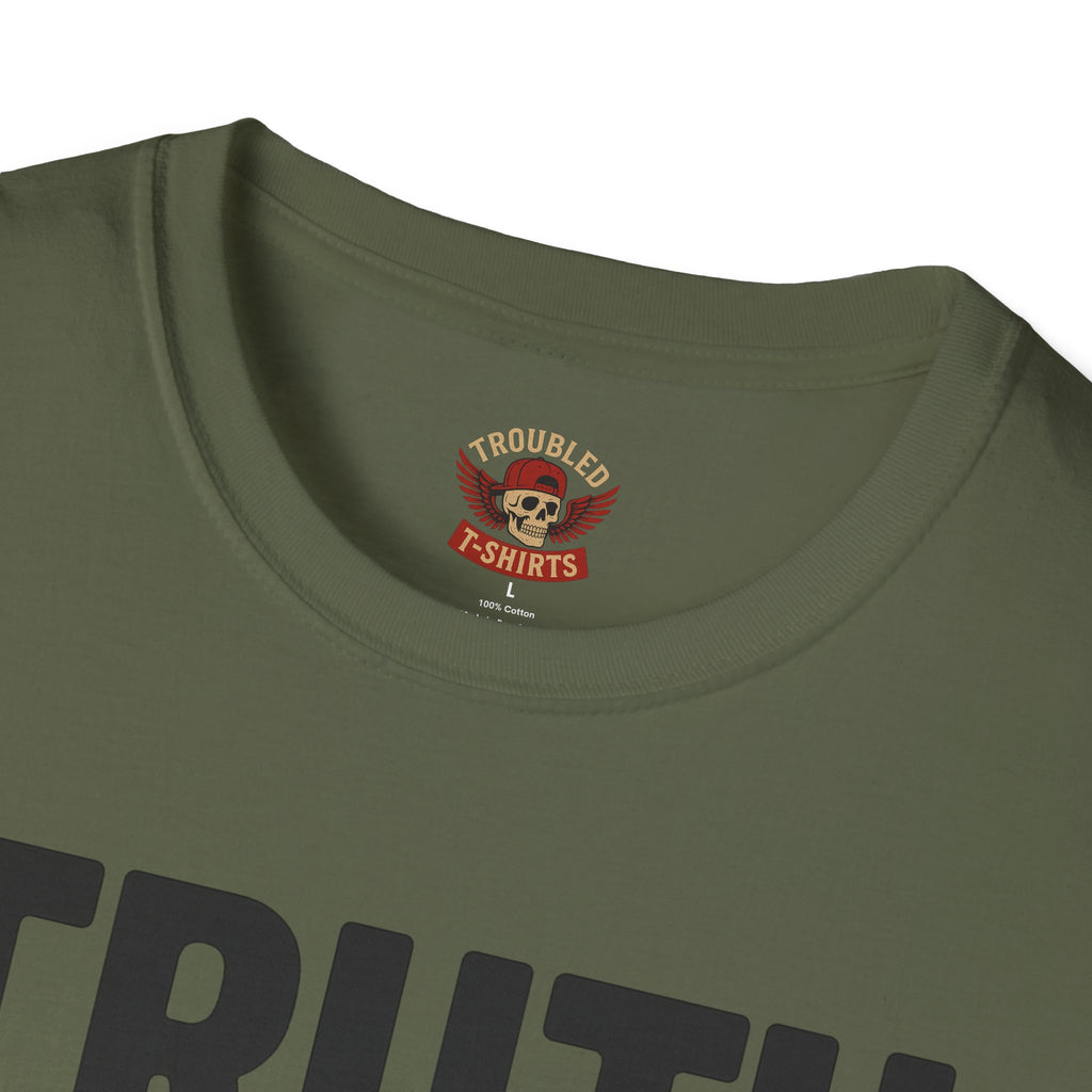 Truth, Lies & GoPro Footage T-Shirt — Funny Statement Tee for Videographers