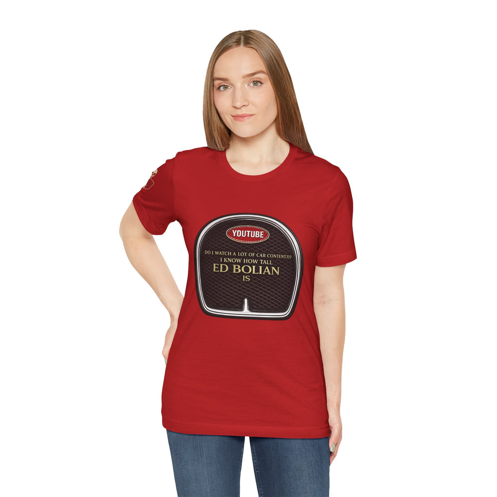 Ed "Too Tall" Bolian Hypercar Tee — 'Almost Too Tall for Hypercars'