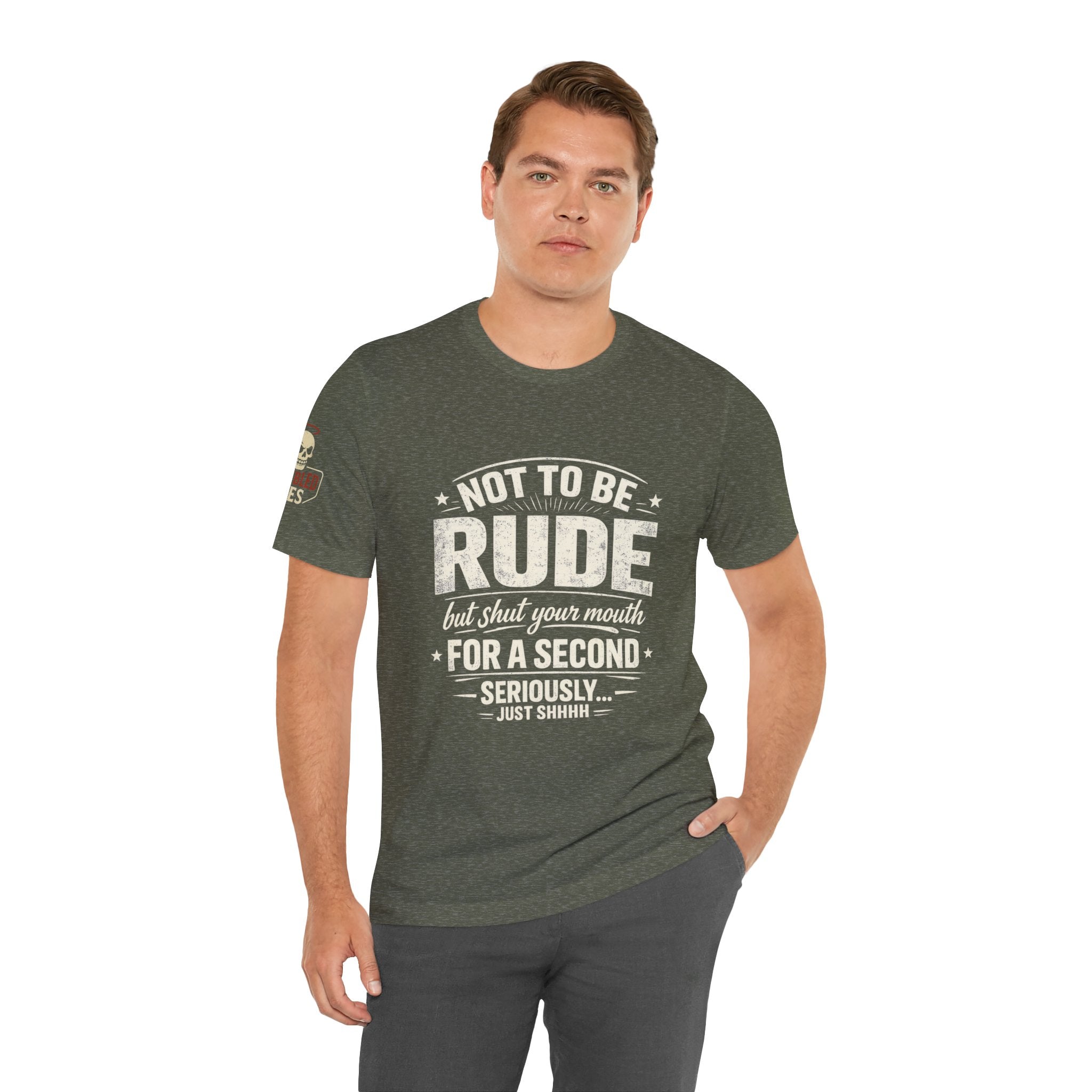 "Shut Your Mouth, Please" T-Shirt — Funny Sarcastic Graphic Tee