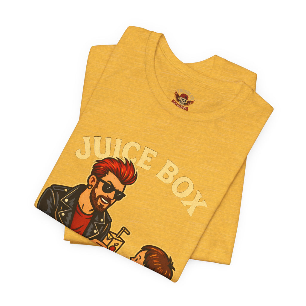 Funny Dad T-Shirt — "Dad Is a Rock Star" Juicebox Dad Tee