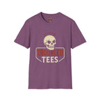 Troubled Tees Graphic T-Shirt — Skull Halo Vintage Logo Tee
