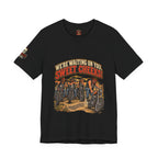 "We're Waiting on You, Sweet Cheeks" T-Shirt — Funny Biker Crew Tee