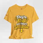 "They're Real and They're Spectacular" T-Shirt — Funny Cheeky Arrow Tee