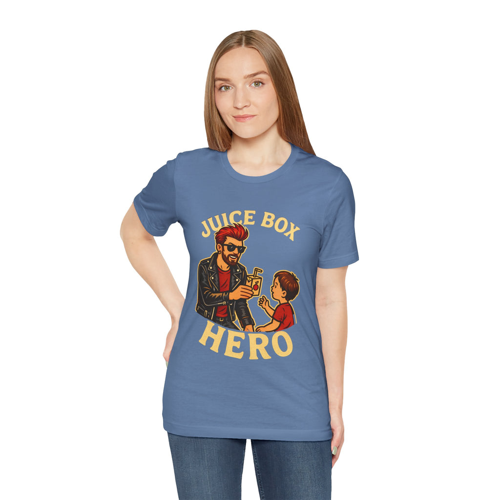 Funny Dad T-Shirt — "Dad Is a Rock Star" Juicebox Dad Tee