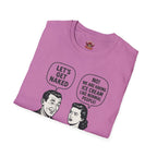 Retro Comic 'Let's Get Naked / We Are Having Ice Cream Like Normal People' Funny Graphic Tee